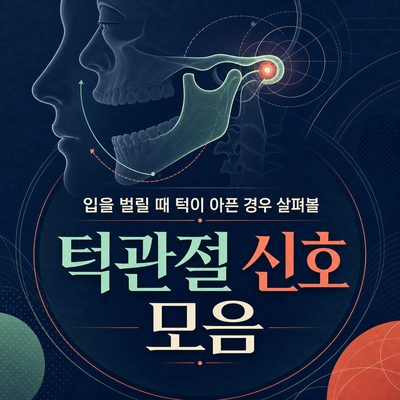 입을 벌릴 때 턱이 아픈 경우 살펴볼 턱관절 신호 모음