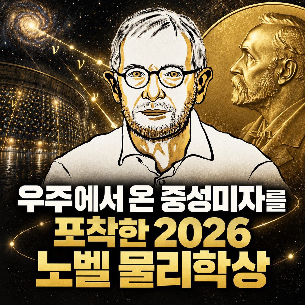 우주에서 온 중성미자를 포착한 2026 노벨 물리학상