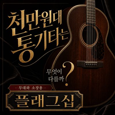 천만원대 통기타는 무엇이 다를까? 무대와 소장용 플래그십