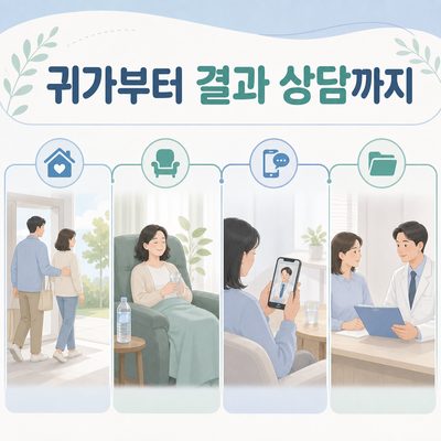 대장내시경 후 귀가부터 결과 상담까지 확인할 사항 8가지