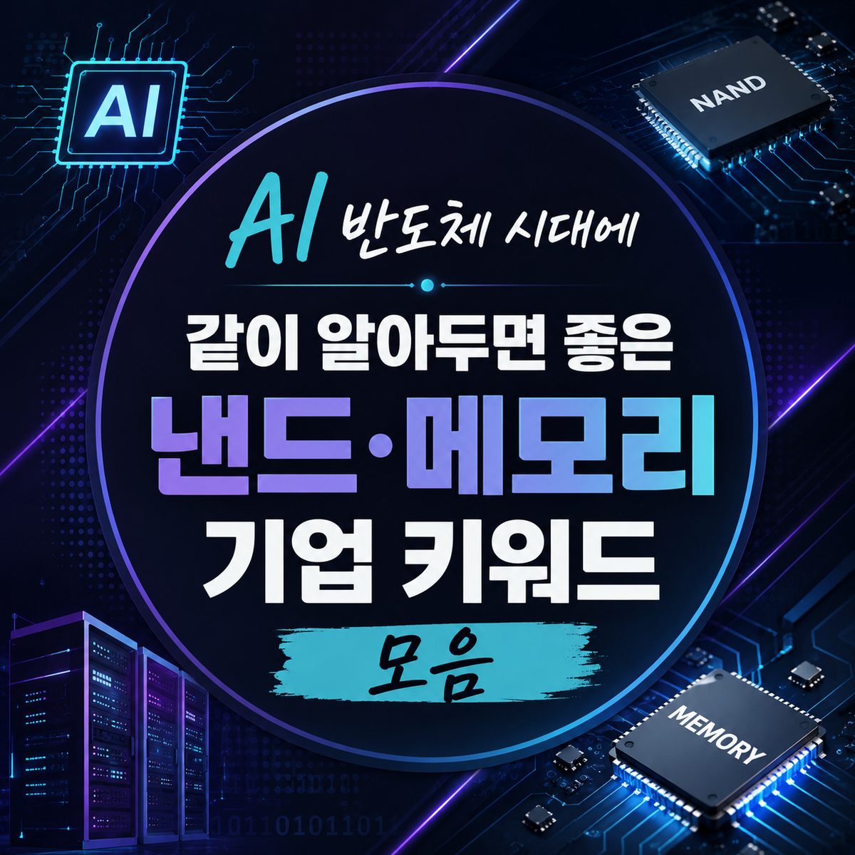 AI 반도체 시대에 같이 알아두면 좋은 낸드·메모리 기업 키워드 모음