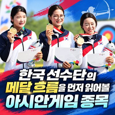 한국 선수단의 메달 흐름을 먼저 읽어볼 아시안게임 종목