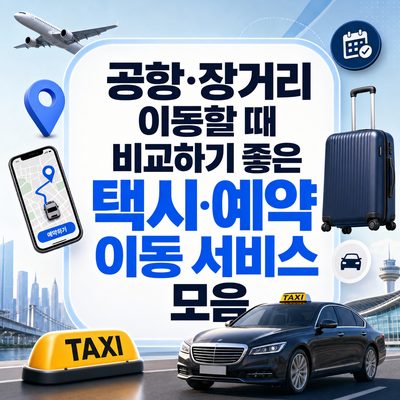 공항·장거리 이동할 때 비교하기 좋은 택시·예약 이동 서비스 모음