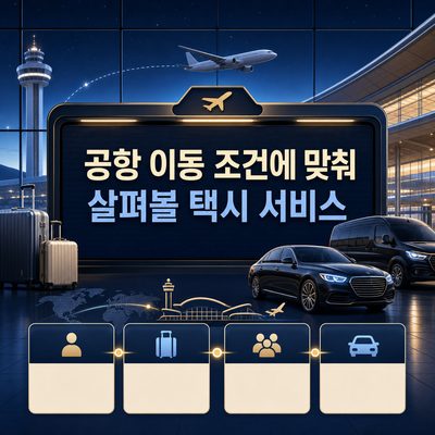 공항 이동 조건에 맞춰 살펴볼 택시 서비스