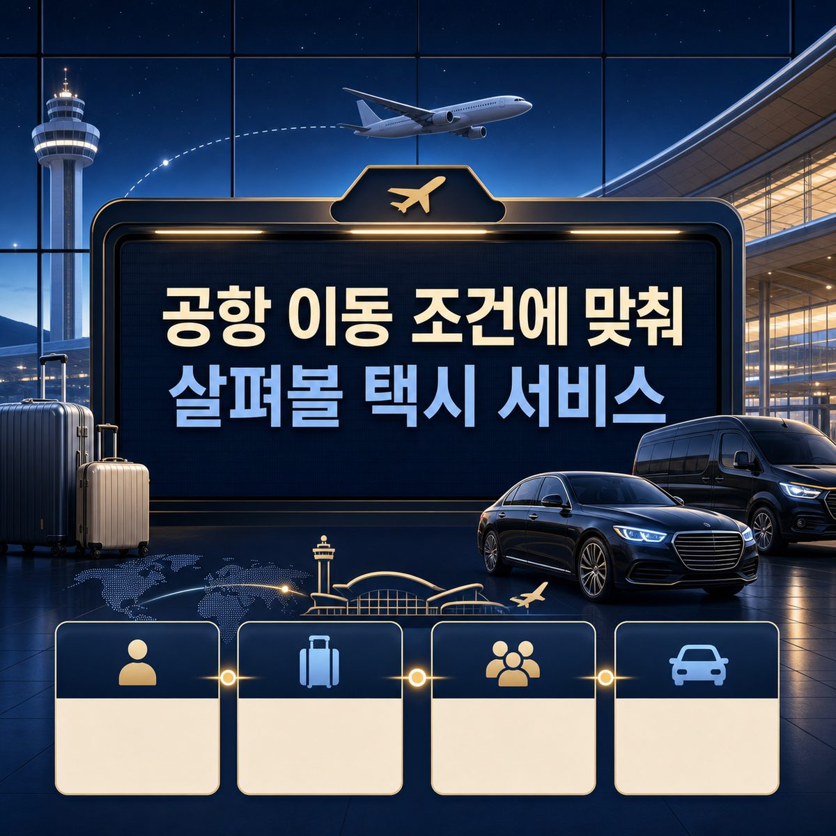 공항 이동 조건에 맞춰 살펴볼 택시 서비스