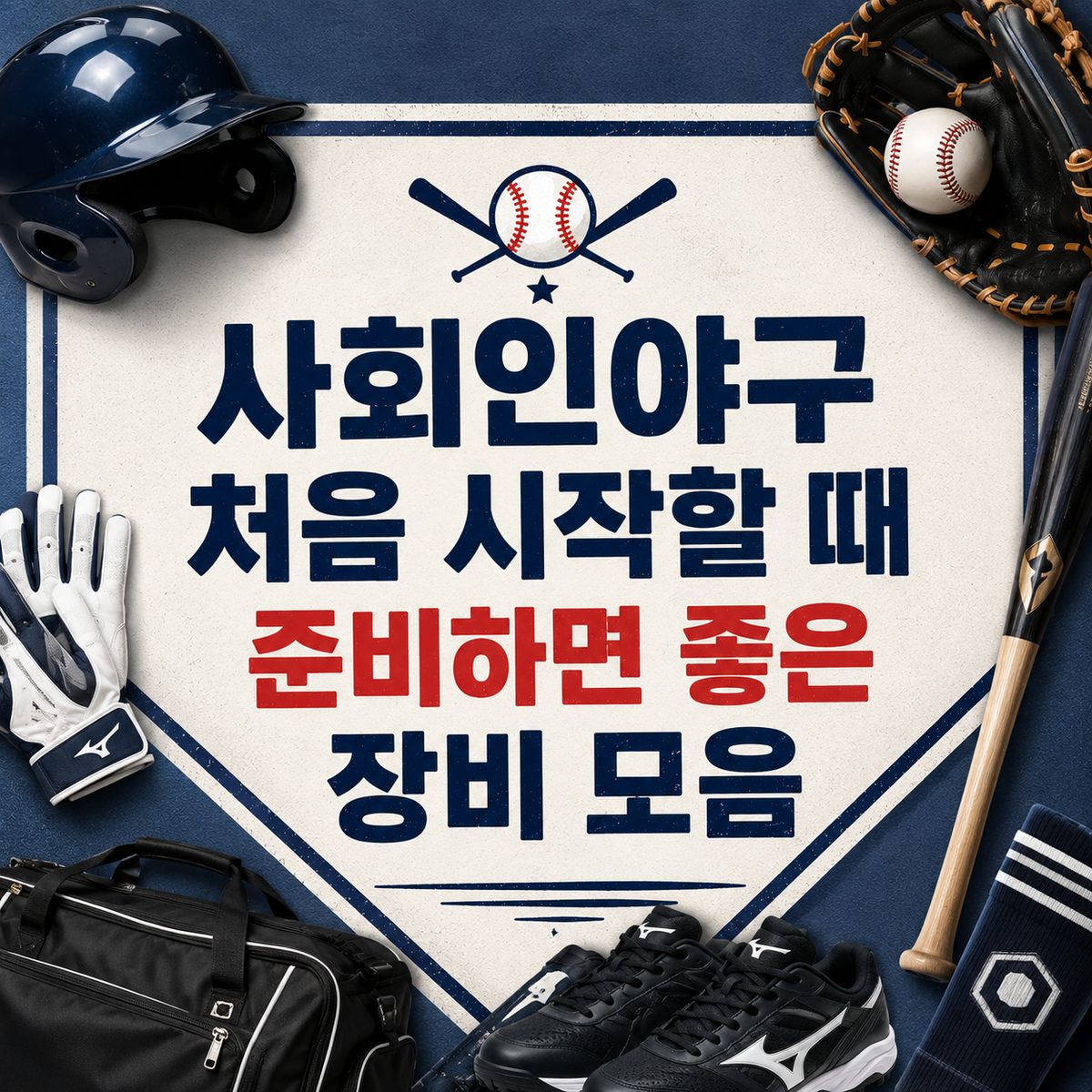 사회인야구 처음 시작할 때 준비하면 좋은 장비 모음