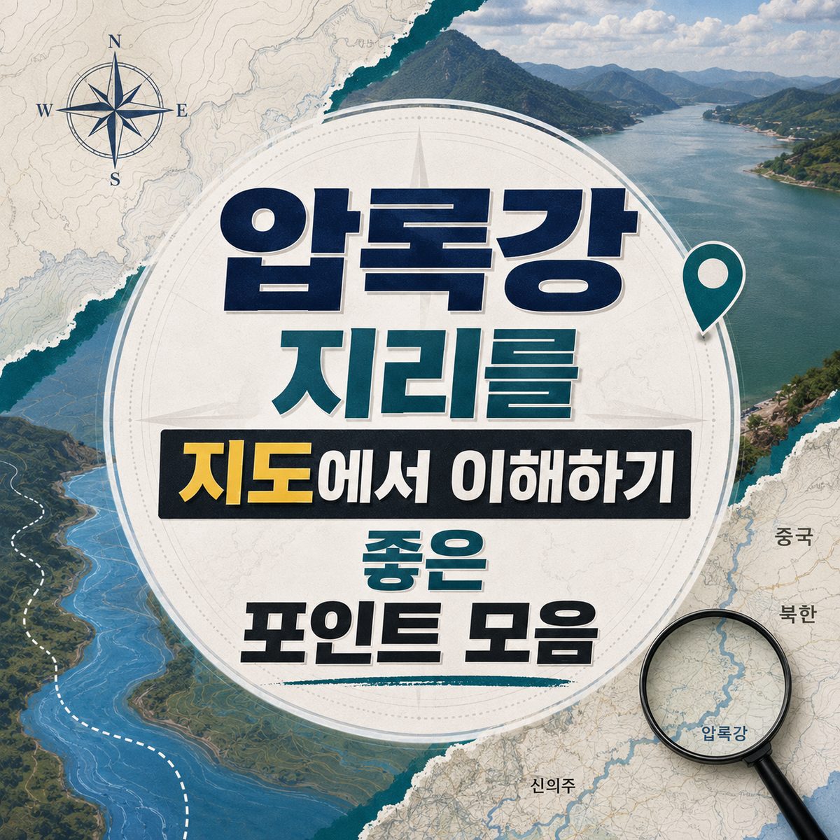 압록강 지리를 지도에서 이해하기 좋은 포인트 모음