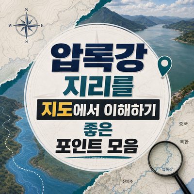 압록강 지리를 지도에서 이해하기 좋은 포인트 모음