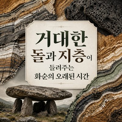 거대한 돌과 지층이 들려주는 화순의 오래된 시간