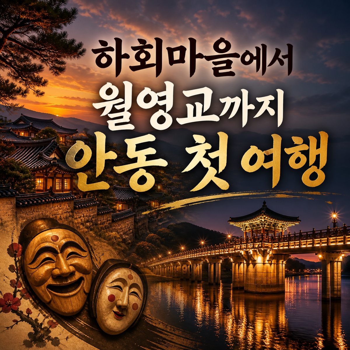 하회마을에서 월영교까지 안동 첫 여행 대표 명소