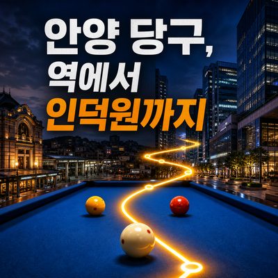 안양역에서 인덕원까지, 안양 큐 타임 지도
