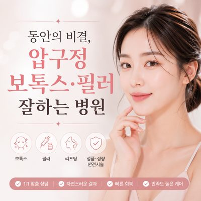 동안의 비결, 압구정 보톡스·필러 잘하는 병원