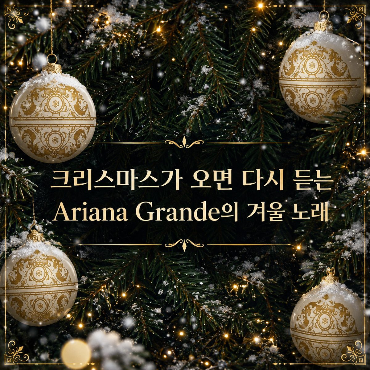 크리스마스가 오면 다시 듣는 Ariana Grande의 겨울 노래