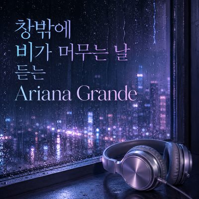 창밖에 비가 머무는 날 듣는 Ariana Grande