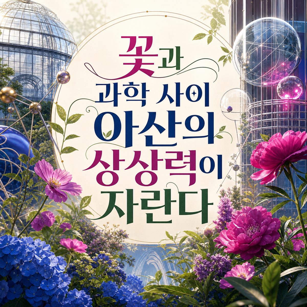 꽃과 과학 사이 아산의 상상력이 자란다