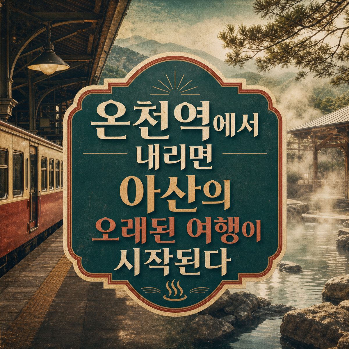 온천역에서 내리면 아산의 오래된 여행이 시작된다