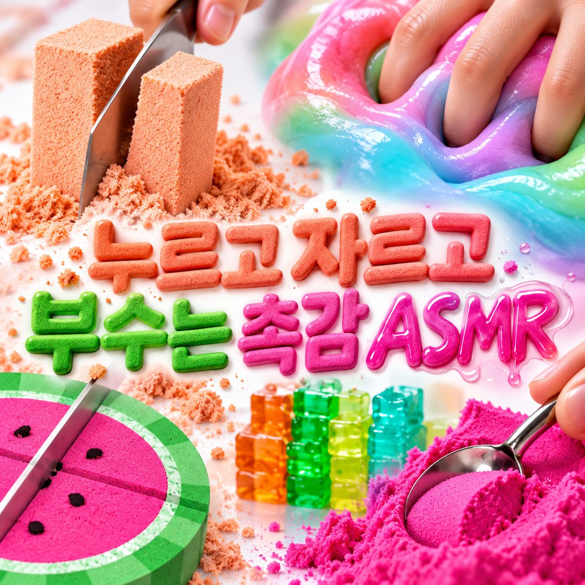 押して切って壊す触感ASMR