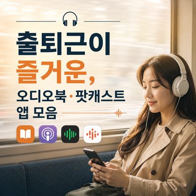 출퇴근이 즐거운, 오디오북·팟캐스트 앱 모음