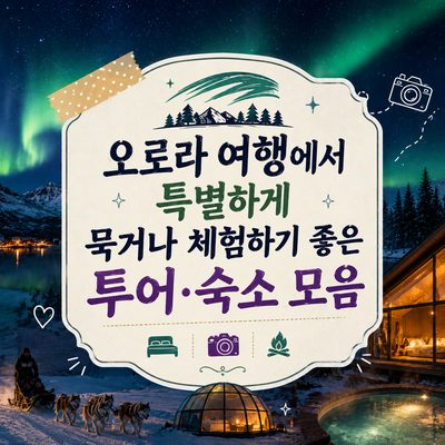오로라 여행에서 특별하게 묵거나 체험하기 좋은 투어·숙소 모음