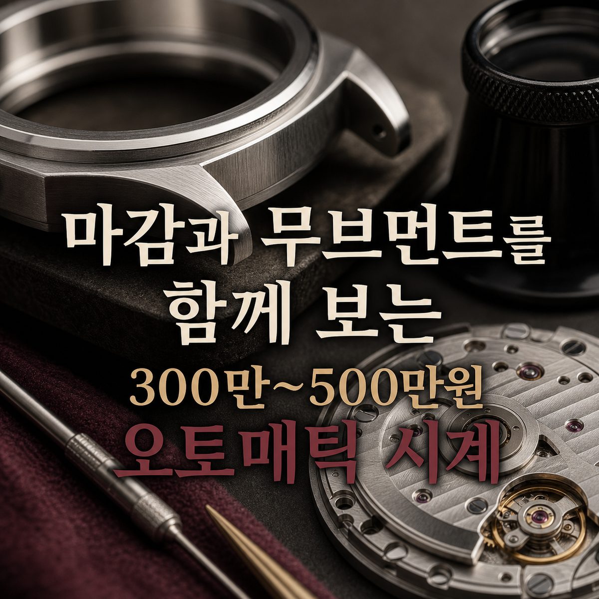 마감과 무브먼트를 함께 보는 300만~500만원 오토매틱 시계