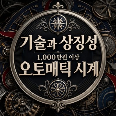 기술과 상징성이 뚜렷한 1,000만원 이상 오토매틱 시계