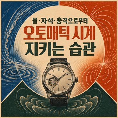 물·자석·충격으로부터 오토매틱 시계 지키는 습관