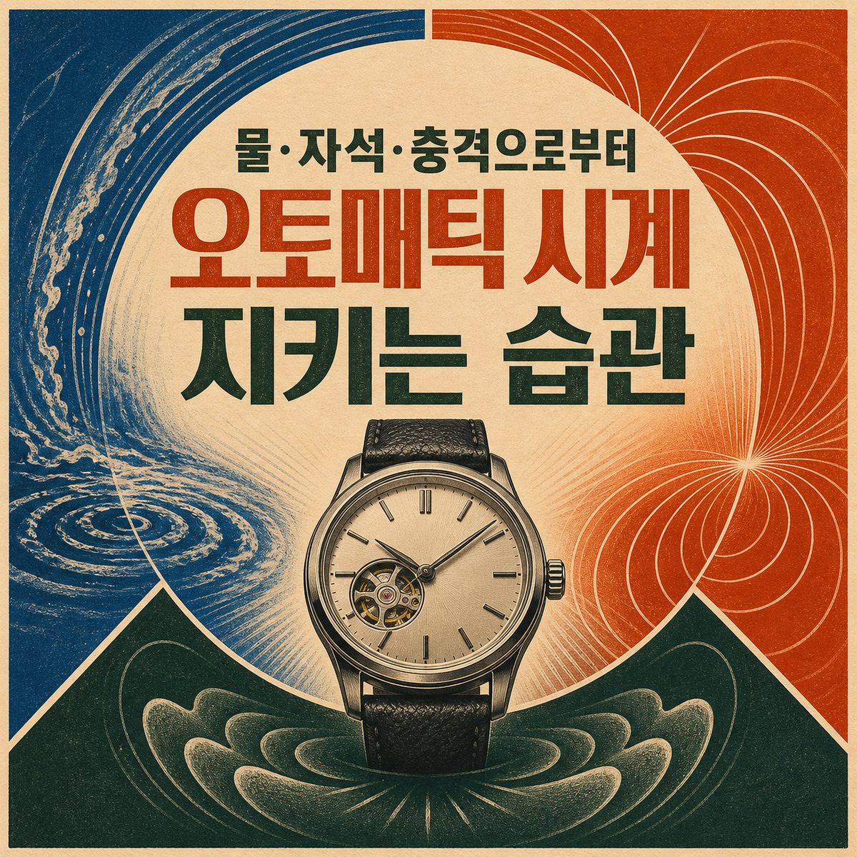 물·자석·충격으로부터 오토매틱 시계 지키는 습관