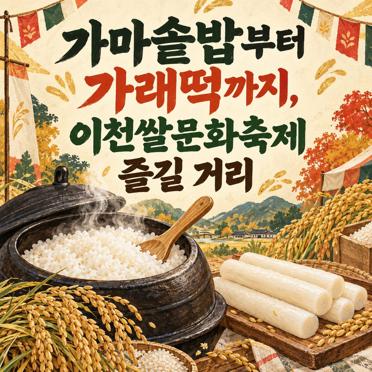 From Cauldron Rice to Garaetteok: What to Enjoy at the Icheon Rice Culture Festival
