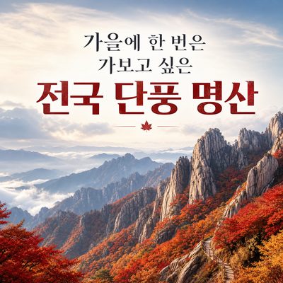 가을에 한 번은 가보고 싶은 전국 단풍 명산