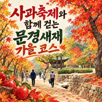 Autumn on the Mungyeong Saejae Trail, Paired with the Apple Festival