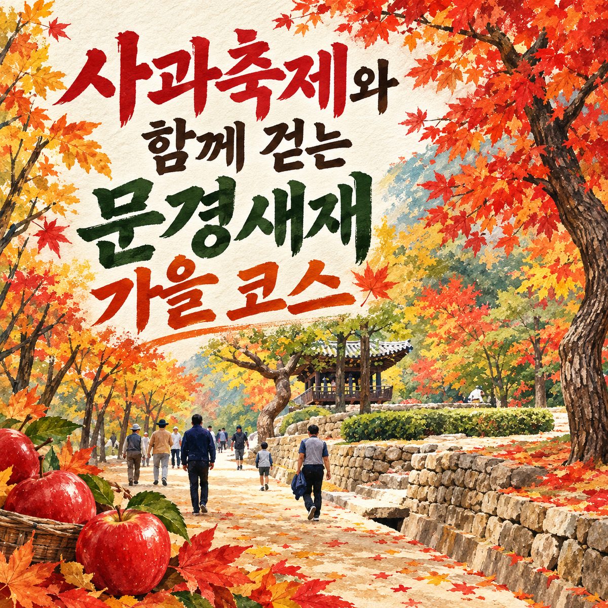 Autumn on the Mungyeong Saejae Trail, Paired with the Apple Festival