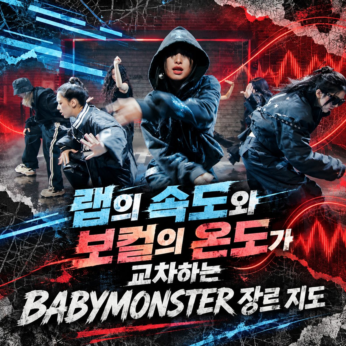 랩의 속도와 보컬의 온도가 교차하는 BABYMONSTER 장르 지도