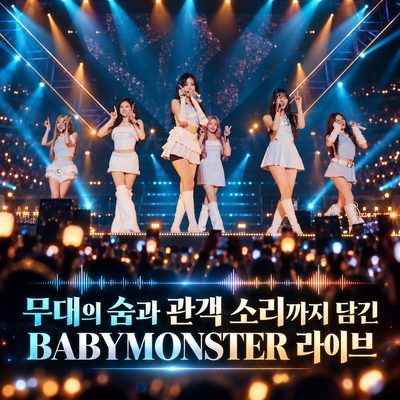 무대의 숨과 관객 소리까지 담긴 BABYMONSTER 라이브