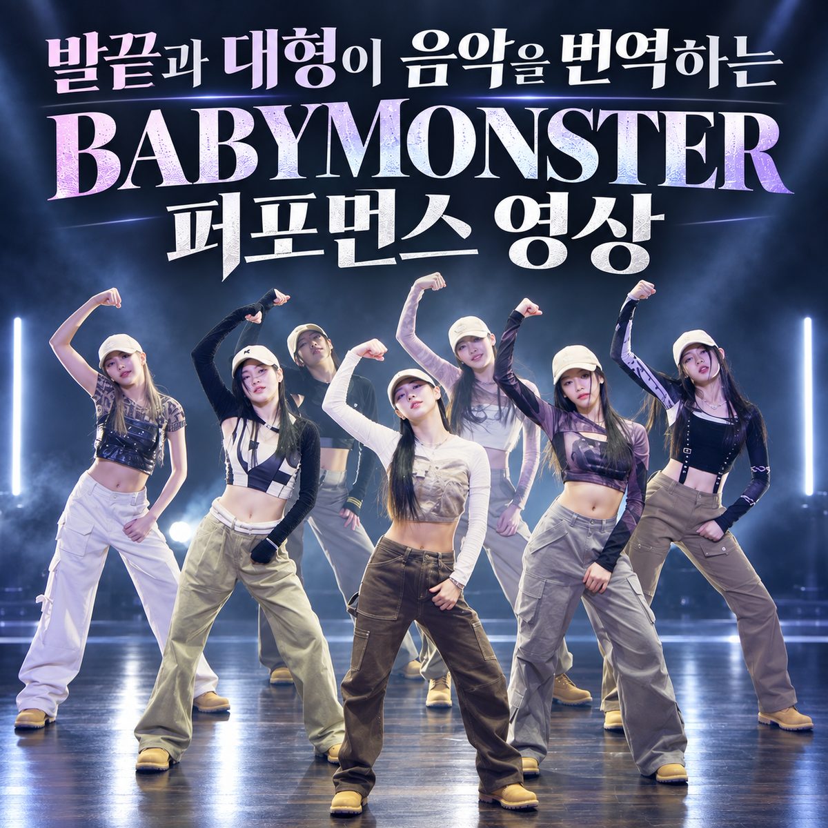 발끝과 대형이 음악을 번역하는 BABYMONSTER 퍼포먼스 영상