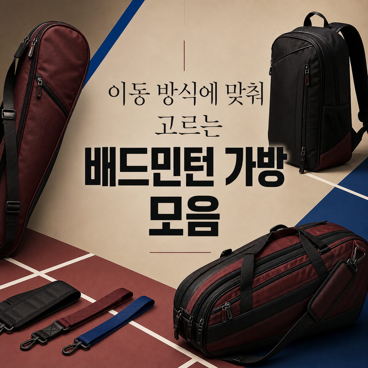 이동 방식에 맞춰 고르는 배드민턴 가방 모음