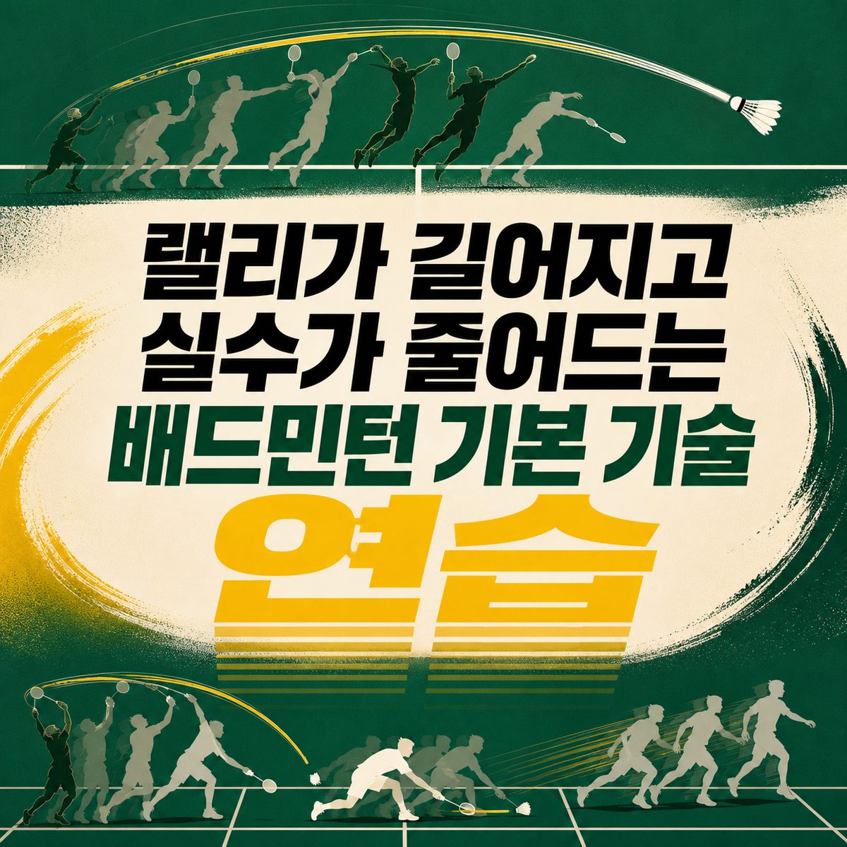 랠리가 길어지고 실수가 줄어드는 배드민턴 기본 기술 연습