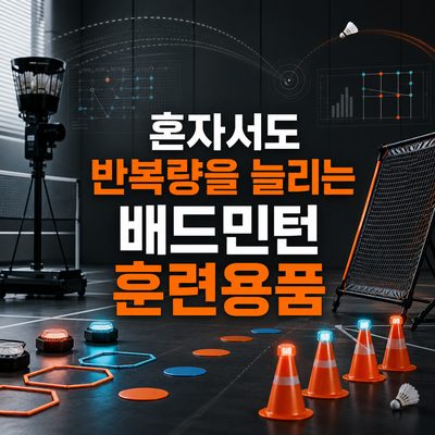 혼자서도 반복량을 늘리는 배드민턴 훈련용품