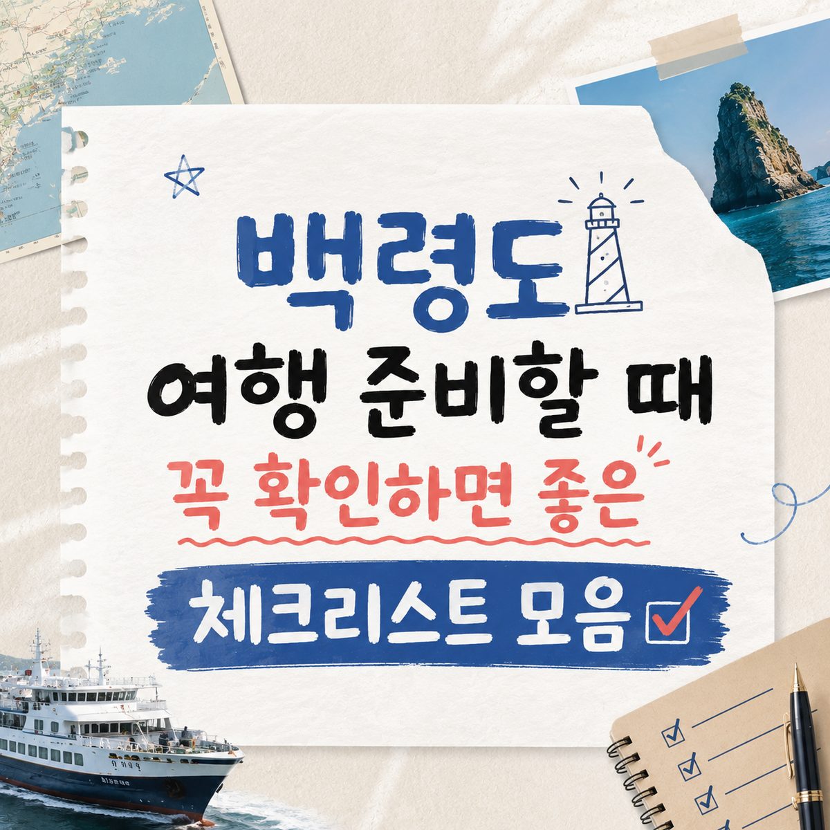 백령도 여행 준비할 때 꼭 확인하면 좋은 체크리스트 모음