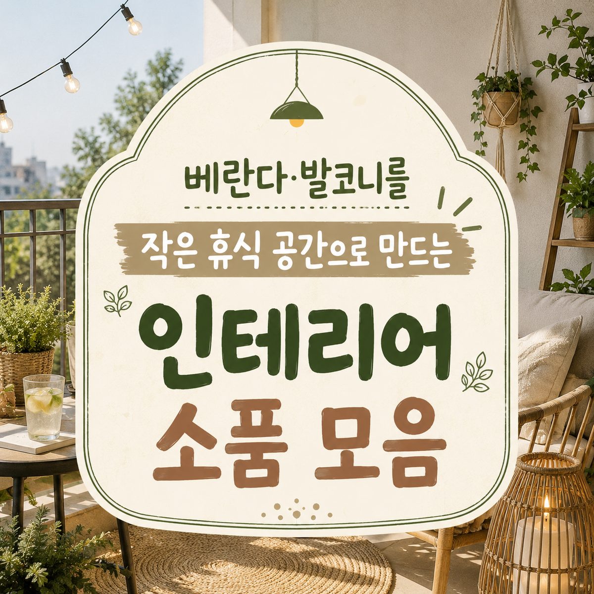 베란다·발코니를 작은 휴식 공간으로 만드는 인테리어 소품 모음