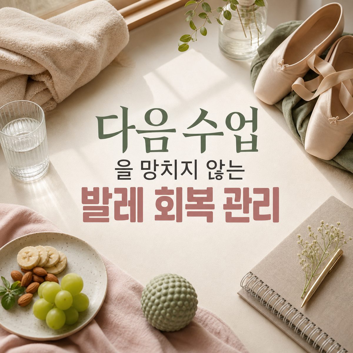 다음 수업을 망치지 않는 발레 회복 관리
