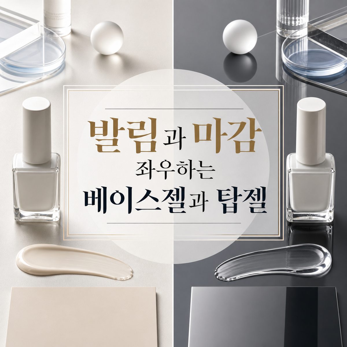 발림과 마감을 좌우하는 베이스젤과 탑젤