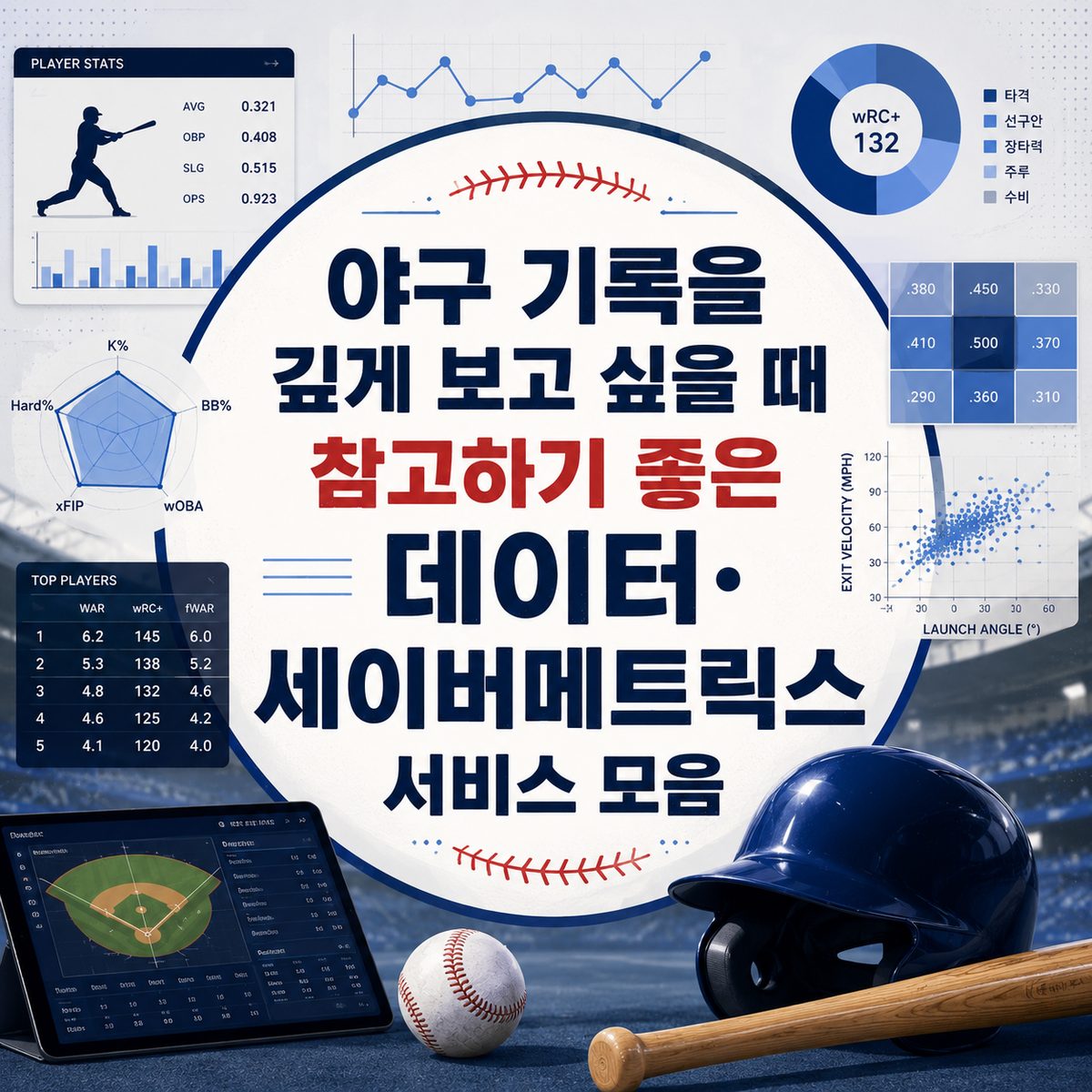 야구 기록을 깊게 보고 싶을 때 참고하기 좋은 데이터·세이버메트릭스 서비스 모음