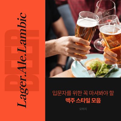 입문자를 위한 꼭 마셔봐야 할 맥주 스타일 모음