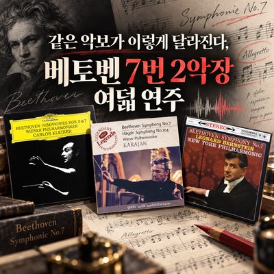 同じ楽譜がこう変わる、ベートーヴェン第7番第2楽章の8つの演奏