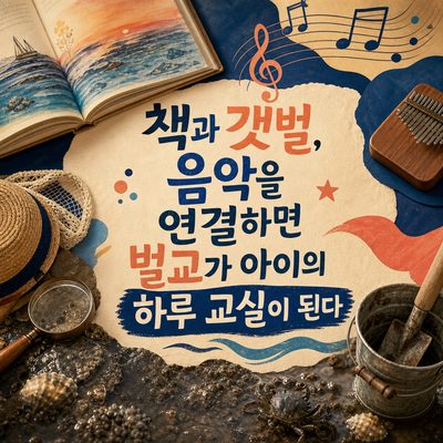책과 갯벌, 음악을 연결하면 벌교가 아이의 하루 교실이 된다