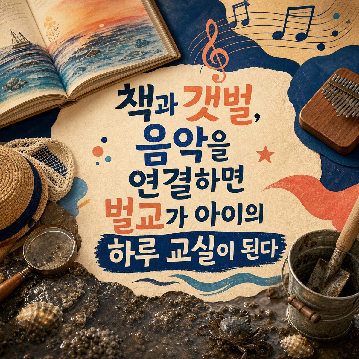 책과 갯벌, 음악을 연결하면 벌교가 아이의 하루 교실이 된다