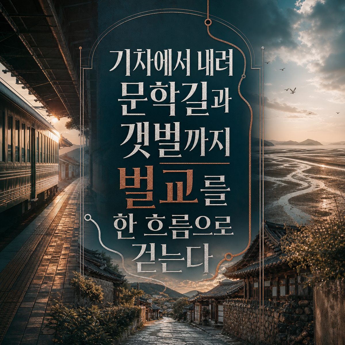 기차에서 내려 문학길과 갯벌까지 벌교를 한 흐름으로 걷는다