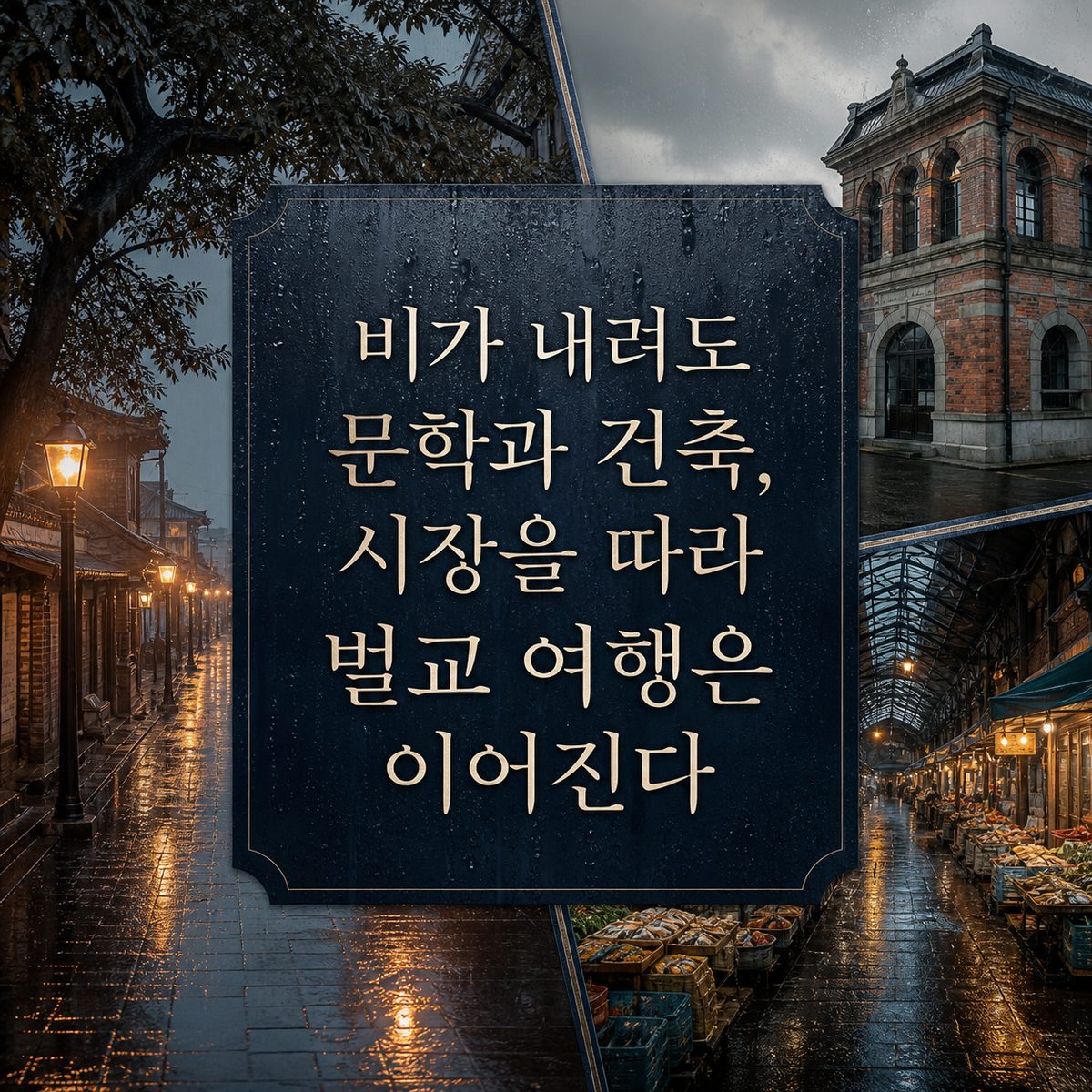 비가 내려도 문학과 건축, 시장을 따라 벌교 여행은 이어진다