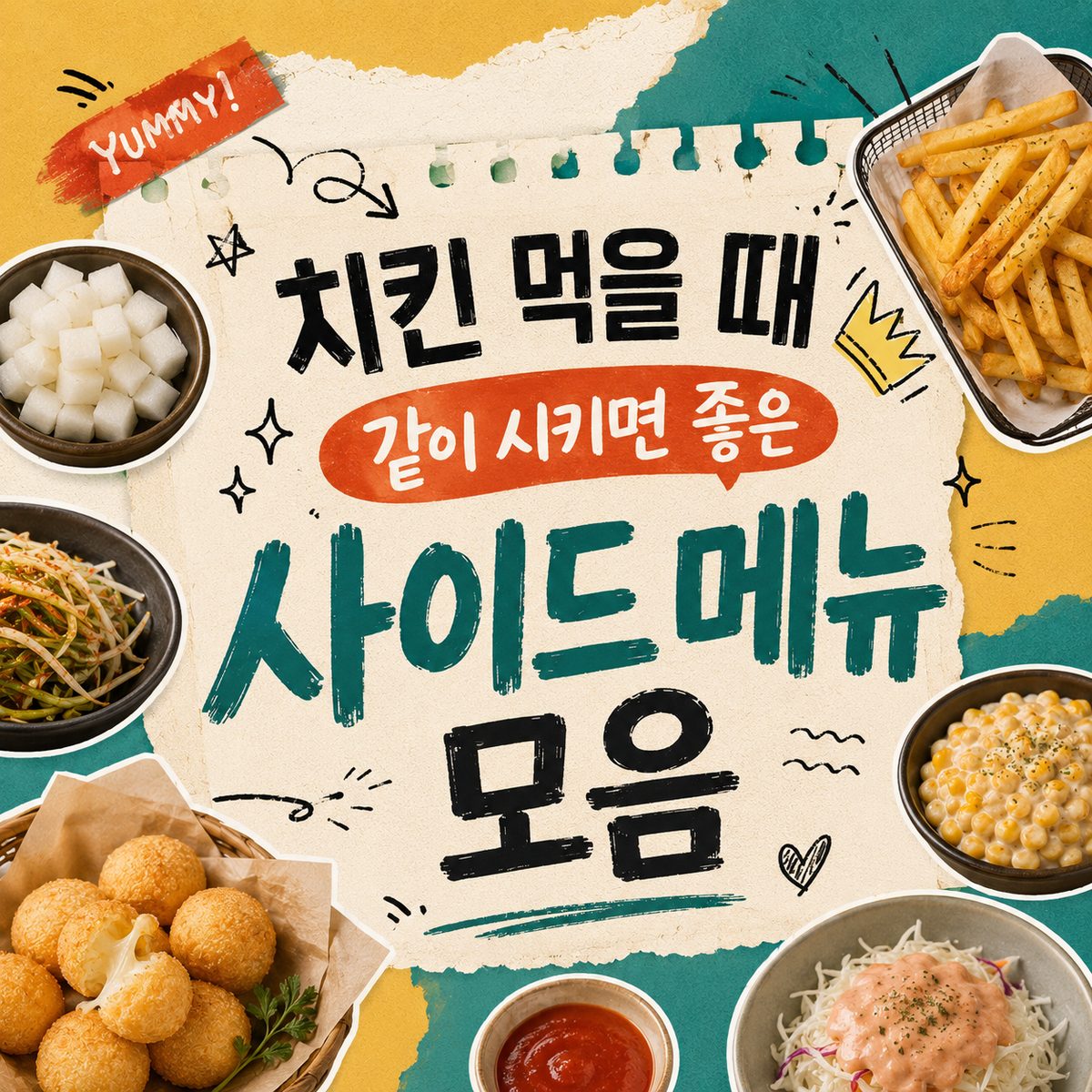 치킨 먹을 때 같이 시키면 좋은 사이드 메뉴 모음