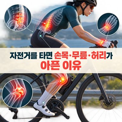 자전거를 타면 손목·무릎·허리가 아픈 이유